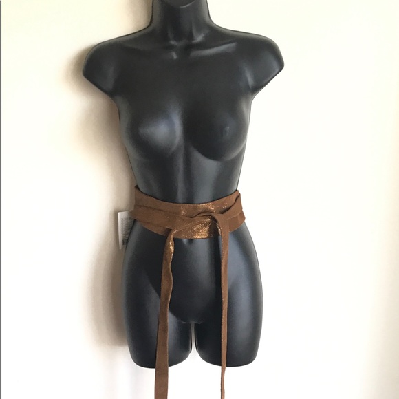 Anthropologie Accessories - Anthropologie Bronze ADA Wrap 7 Ways Leather Belt Anthropologie Accessories - Anthropologie Bronze ADA Wrap 7 Ways Leather Belt
